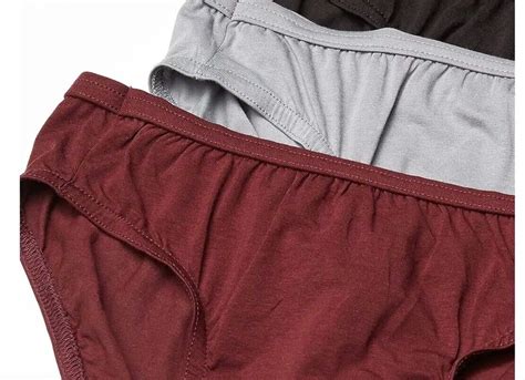 Men S HANES OR Bikini Briefs Solid No Fly Premium Cotton Underwear