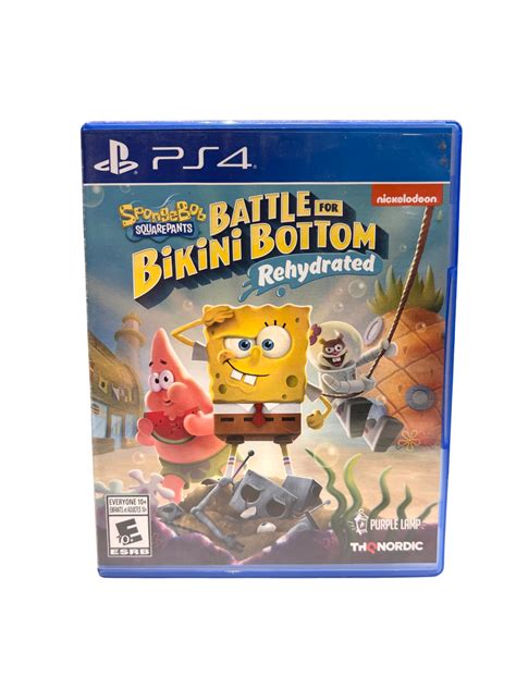 Jogo Mídia Física PS4 Bob Esponja SpongeBob Battle Bikini Bottom StarTyrian Games
