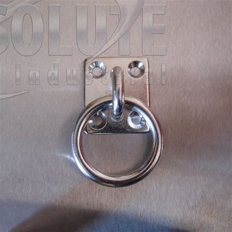 Stainless Steel Four Hole Eye Plates Fitted With Ring Aisi From