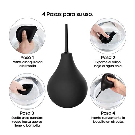 Ripley Enema Anal Ducha Intima Para Hombre Y Mujer Limpieza Personal Negro Ml