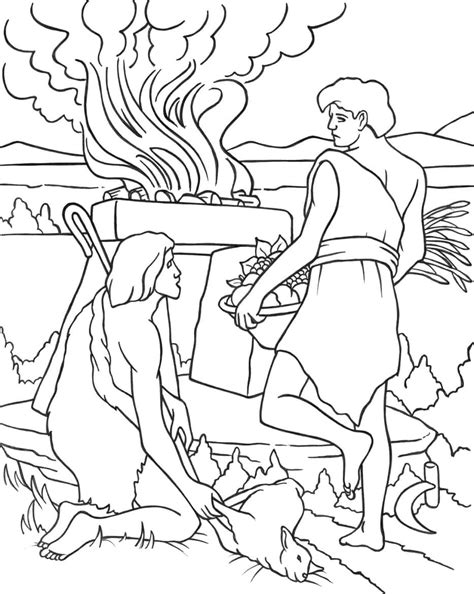 Image Of Cain And Abel Coloring Page Download Print Or Color Online