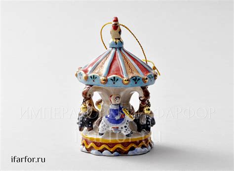 Елочная игрушка Карусель | Императорский фарфор. Официальный магазин АО ...