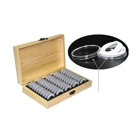 Новая коробка с 50 капсулами чехол для коллекционной монеты 21,5*13,5*4 ...