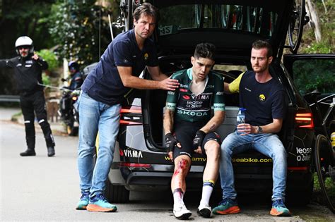 Wout Van Aert Ends Season After Serious Knee Injury At Vuelta A