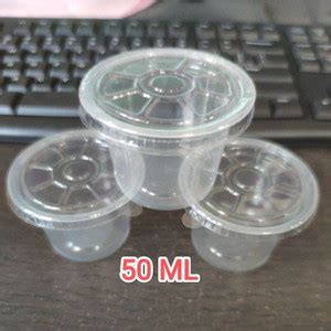 Jual New Gelas Plastik Bening 60ml Belimbing Cup Jelly Pudding 50 65m