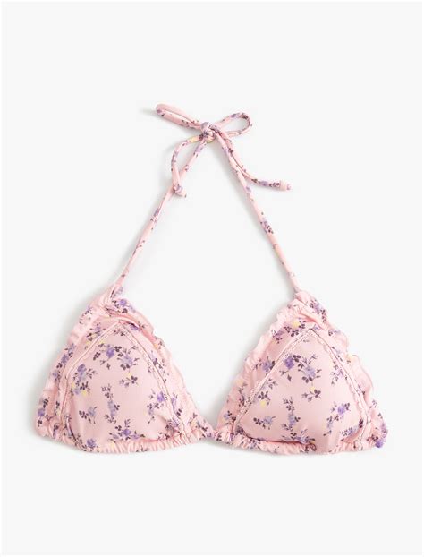 Pembe Kad N F Rf Rl I Ekli Gen Bikini St Nce Pli Pedli Sak Mm Koton