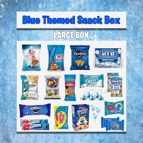 Blue Snacks Blue Snack Box Out Of The Blue T Box Blue T Ideas