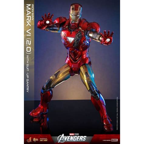 Iron Man Mark VI Suit Up Gantry Movie Masterpiece MMS D Hot