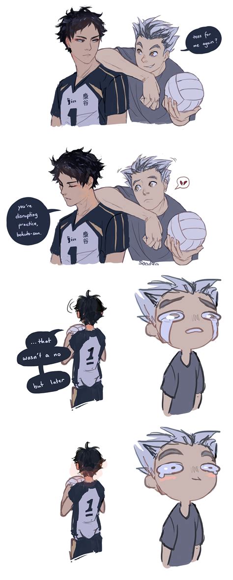 Haikyuu Koutaro Bokuto X Keiji Akaashi Bokutos Hair Wilted When