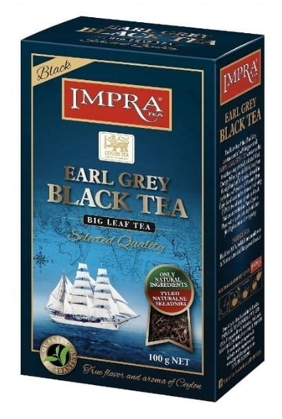 IMPRA Earl Grey Herbata czarna aromatyzowana liść 100 g Impra