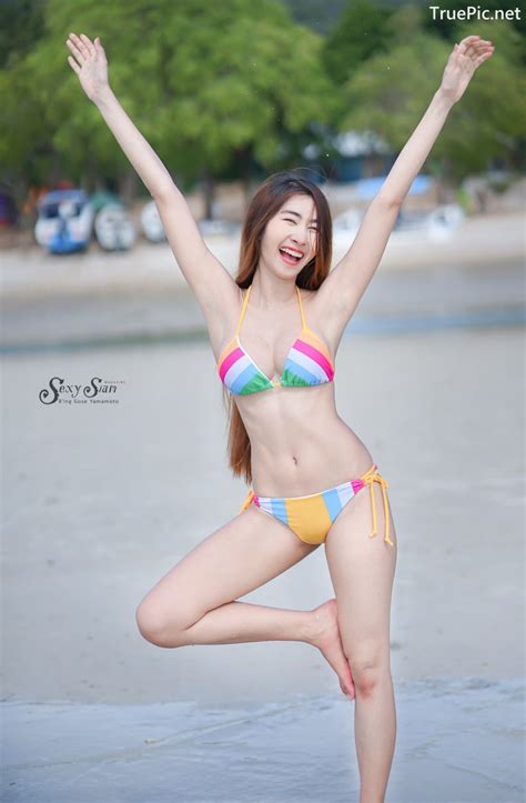 Thailand Hot Model Nisa Khamarat Bikini For Songkran Festival