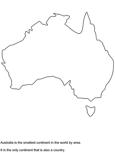 Australia Map With Animals Coloring Pages - Learny Kids