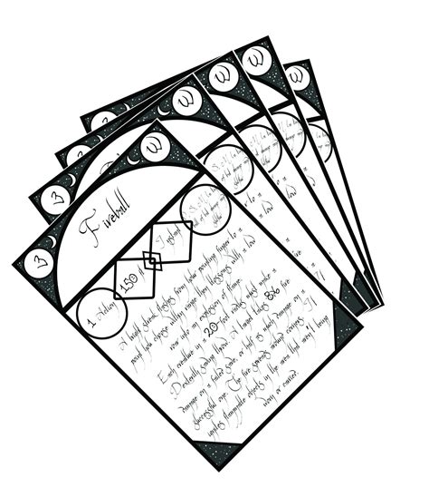 Dnd Printable Spell Cards Free Printable Templates