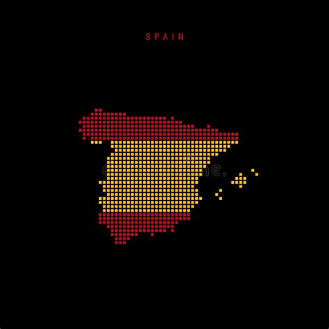 Spain Dotted Map Stock Illustrations Spain Dotted Map Stock