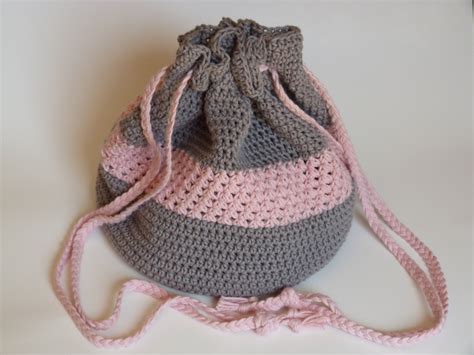 Crochet Spot » Blog Archive » Free Crochet Pattern: Evelyn Drawstring Bag - Crochet Patterns ...