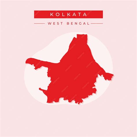 Premium Vector | Vector map of Kolkata illustration