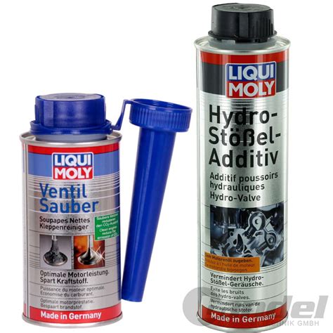 [3,98€/100ml] LIQUI MOLY 1014+1009 VENTIL SAUBER+HYDRO STÖßEL ADDITIV ...
