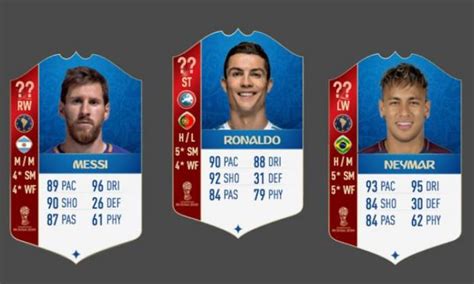 Fifa 18 World Cup Game Top 10 Rated Players In The New Mode Talksport