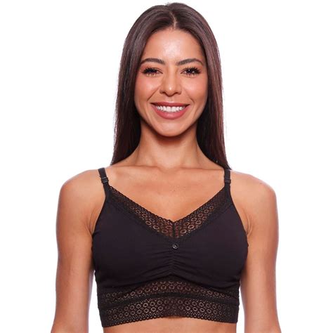 Sutiã Top Cropped Bojo Flex Detalhe Em Renda Nayane Lingerie