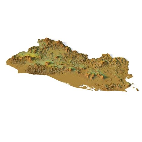 El Salvador terrain 3D Print model | 3D Models and 3D Maps