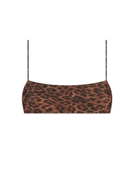 Leopard Print Minimal Bikini Minimal Crop Ark Swimwear