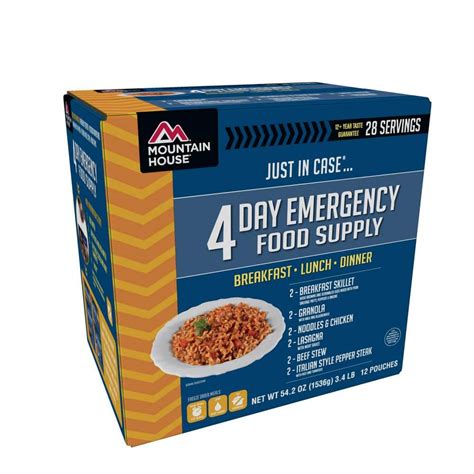 Mountain House Just In Case 4-Day Emergency Food Supply Kit-0084606 ...