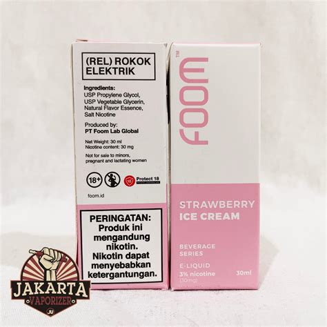 Jual SALT FOOM STRAWBERRY ICE CREAM SALTNIC 30ML 30MG BY FOOM