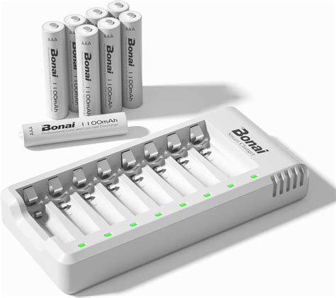 Bonai Batterijlader Slots Led Batterijlader Voor Aa Aaa Ni Mh Ni Cd