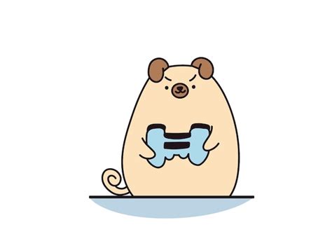 Premium Vector Dog Gamer