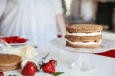 Naked Layer Cake Stock Photo Image Of Ethnicity Counter