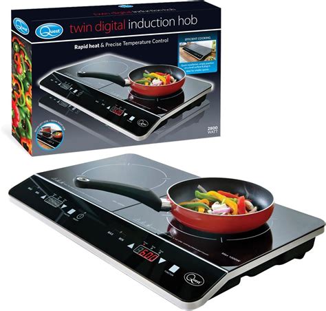Quest Digital Induction Hob Hot Plate With Temperature Settings And Touch Control