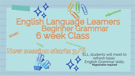 English Language Learner Basic English Grammar Livingston Public Library