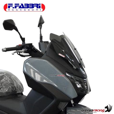 Fabbri Sport Naked Touring Dark Fume Windshield For Sym Maxsym