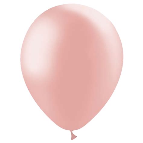 12 Metallic Rose Gold Latex Balloons Doolins