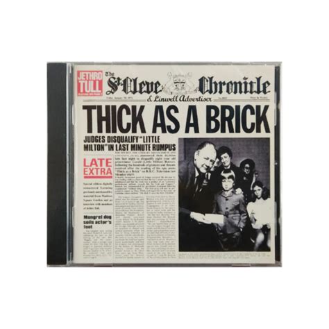 JETHRO TULL «Thick As A Brick: Remastered» [CD] (copia) – Atenea Music