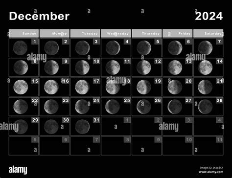December Calendar With Moon Phases Calendars 2025