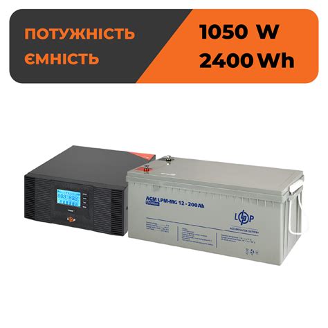 Комплект ДБЖ B1500 + гелева батарея 2400W купити