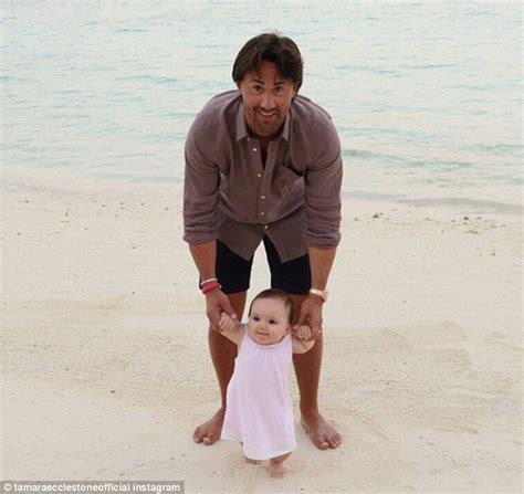 Tamara Ecclestone Shows Off Her Figure In White Bikini As She Walks Beach With Daughter Sophia
