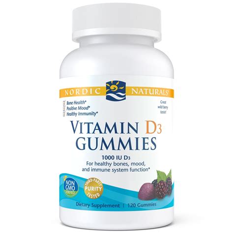 Nordic Naturals Nordic Vitamin D3 Gummies 120 Ct