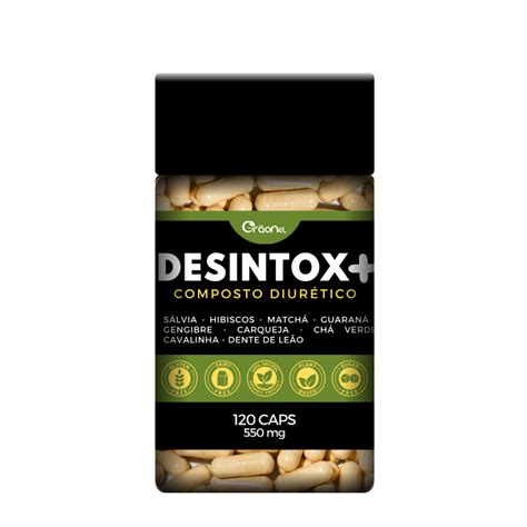 DESINTOX Potente Diurético Natural 550 mg 120 cápsulas GRÃONEL