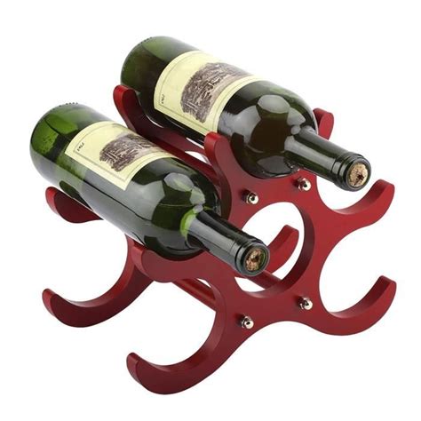 Minifinker étagère à vin rouge Casier à vin rouge en bois support à vin