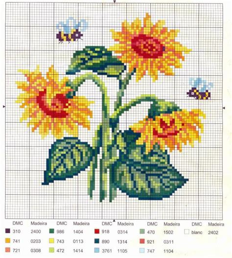 17 Best images about cross stitch sunflowers on Pinterest | Patrones ...