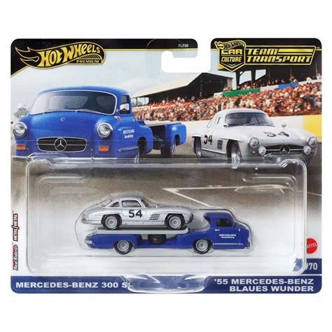 Hot Wheels Φορτηγό 1 64 Mercedes Benz 300 SL 55 Mercedes Benz Blaues Wunder για 3 Ετών HRV48