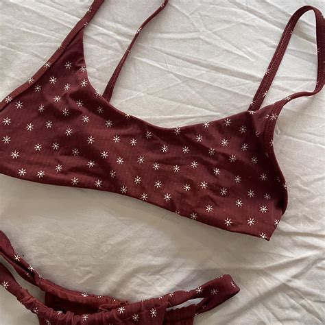 Glassons Red Bikini Top And Bottom Top Is Size 6 Depop