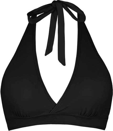 Amazon Women S Supportive Halter Bikini Padded Push Up Ruched Bust