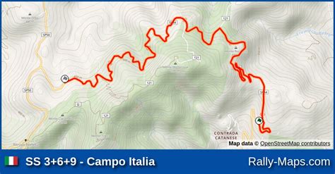 SS 3 6 9 Campo Italia Stage Map Rally Del Tirreno 2022 CRZ