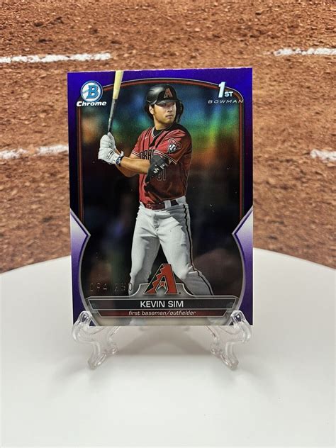 Bowman Draft Chrome Prospect Autographs Purple Refractor Cda Ks