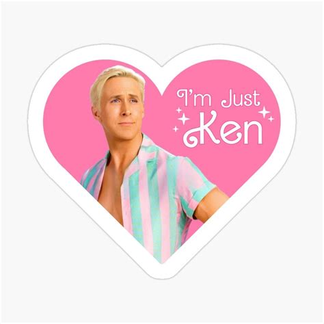 I M Just Ken Sticker I M Just Ken Ken Barbie Sticker Kenergy Sticker