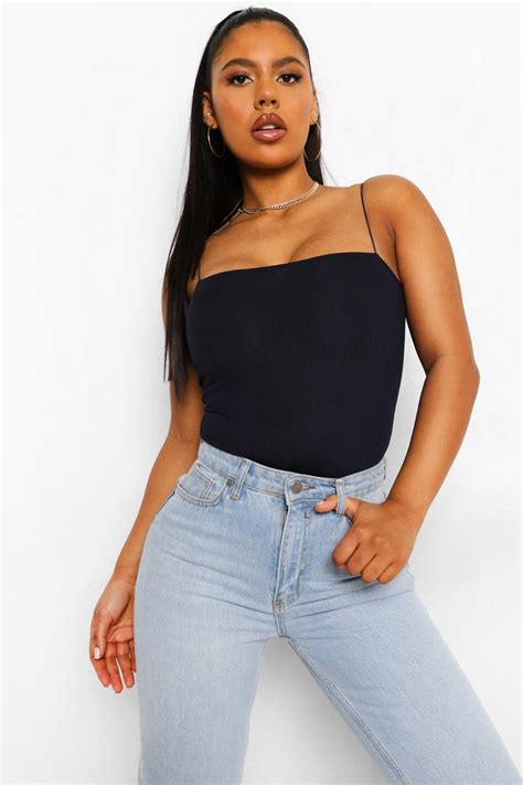 Square Neck Tops Square Neck Bodysuits Boohoo Uk