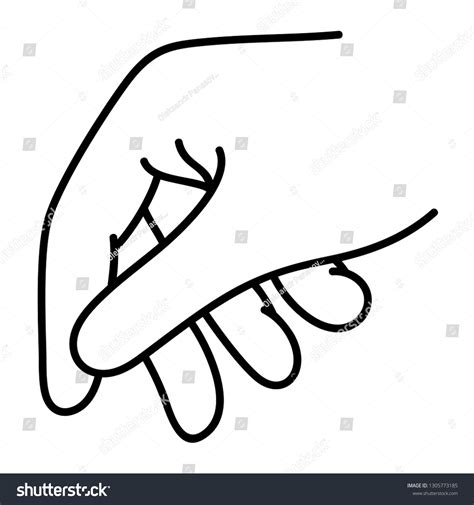 Right Hand Trying Grab Something Vector Stock Vector Royalty Free